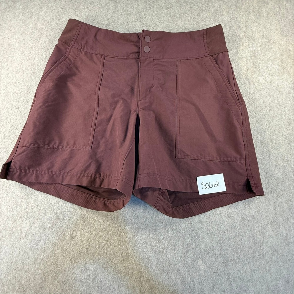 REI Co-op Savanna Trails Hiking Shorts Womens 10 Burgundy Plum Stretch 5" Inseam